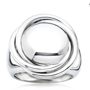STUNNING SILVER STATEMENT IN BOLD BEAD BIG RING